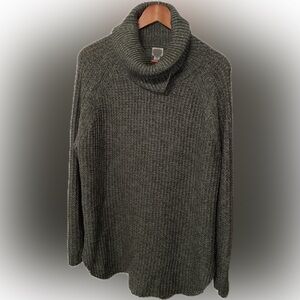 A New Day funnel neck green sweater